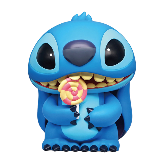 Pop Weasel Image of Lilo & Stitch - Stitch with Lollipop 18'' Figural Bank - Monogram International