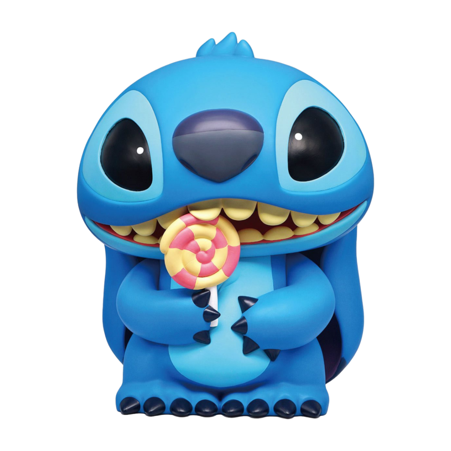 Pop Weasel Image of Lilo & Stitch - Stitch with Lollipop 18'' Figural Bank - Monogram International - Statue - Image - Pop Weasel