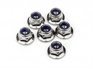 Flanged Nylock Nuts M3 (6) - Model - Image - Pop Weasel