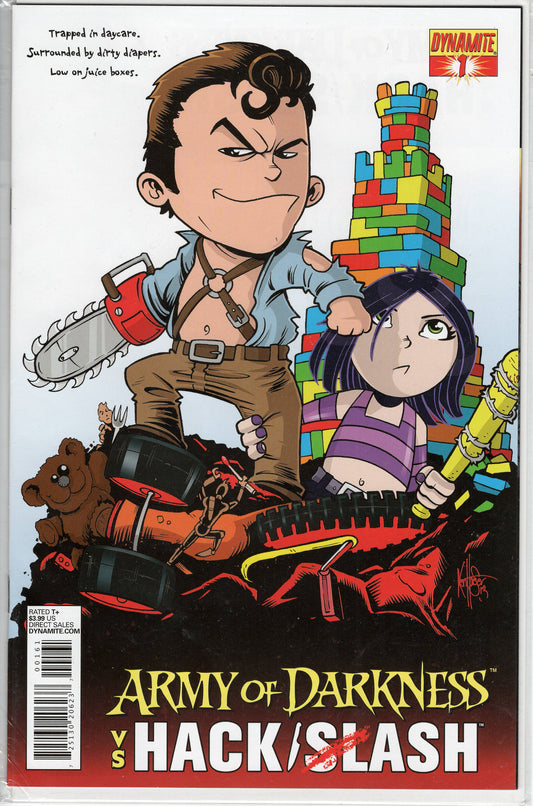 Pre-Owned - Army of Darkness vs. Hack/Slash #1  (exclusive subscription cover)