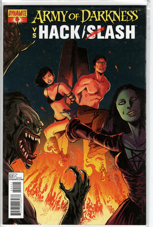 Pre-Owned - Army of Darkness vs. Hack/Slash #4  ([December] 2013)