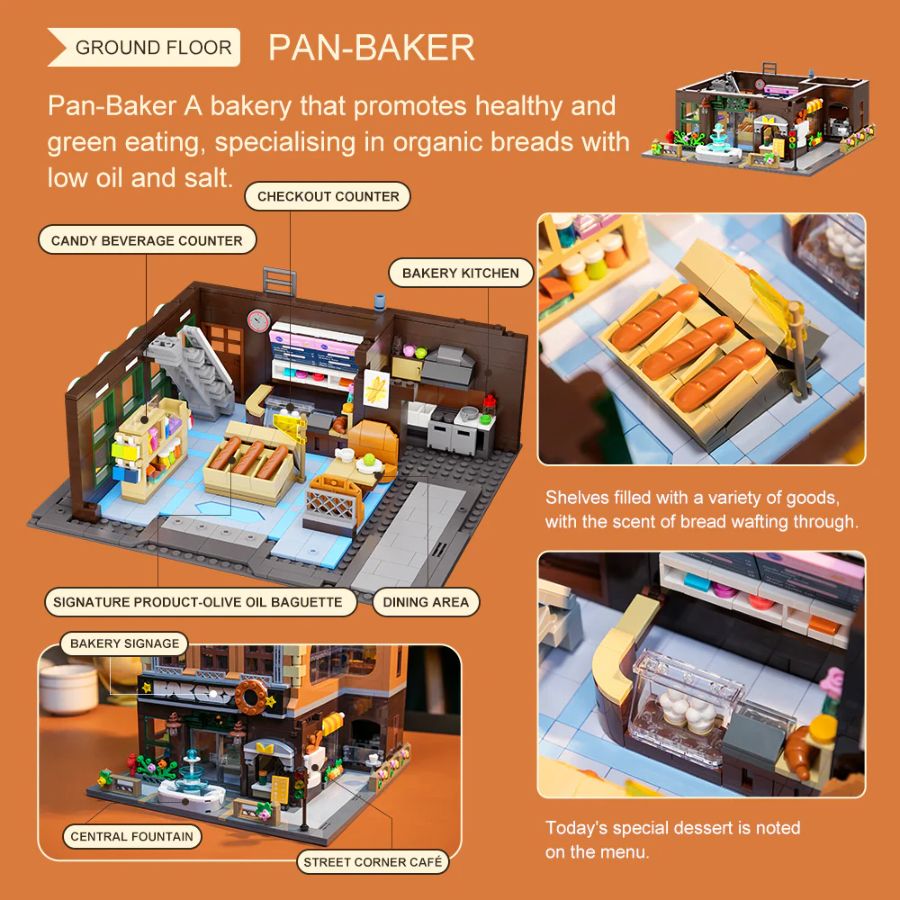 Image Pop Weasel - Image 4 of Joyside Series - Bakery Construction Set (2663 pc) - Pantasy - Pantasy - Image - Pop Weasel