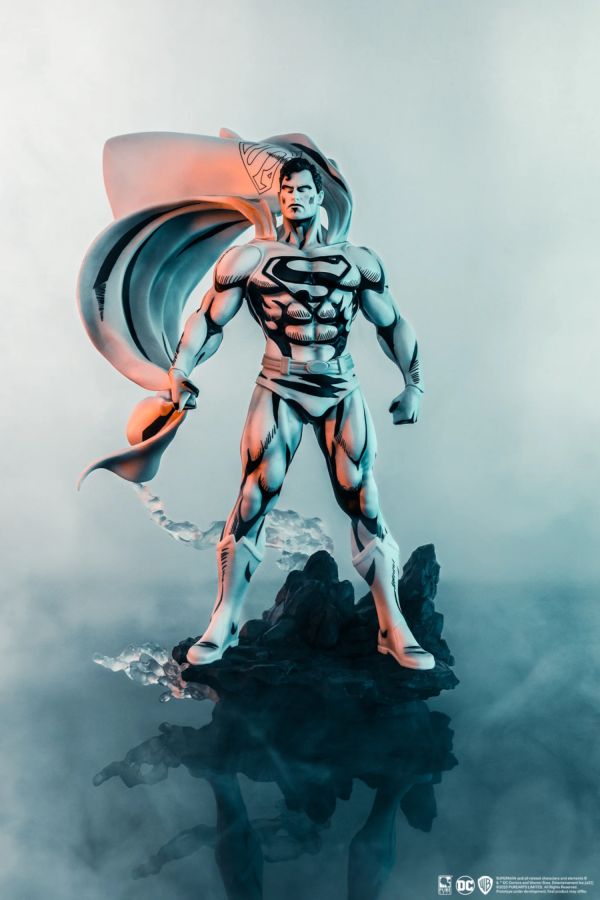 Image Pop Weasel - Image 2 of Superman - Superman (John Byrne) Black & White PVC 1:8 Scale Statue - Pure Arts - Statue - Image - Pop Weasel