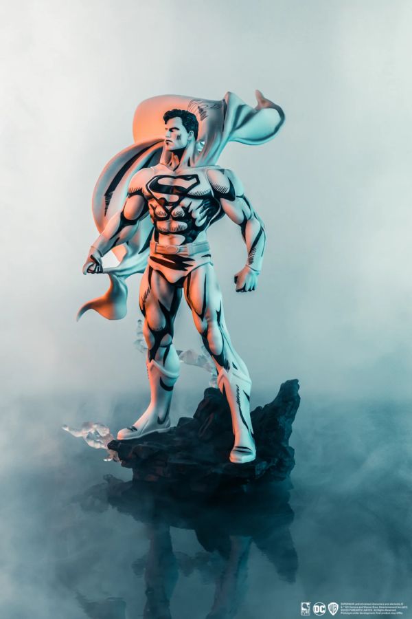 Image Pop Weasel - Image 3 of Superman - Superman (John Byrne) Black & White PVC 1:8 Scale Statue - Pure Arts - Statue - Image - Pop Weasel
