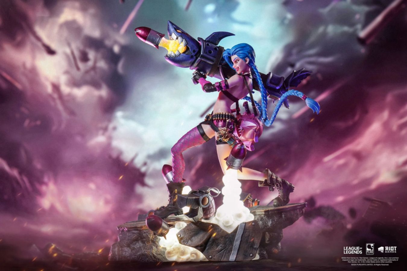 Image Pop Weasel - Image 3 of League of Legends - Jinx 1:6 Scale Statue - Pure Arts