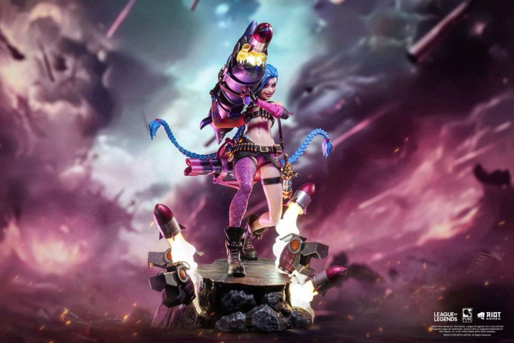 Image Pop Weasel - Image 7 of League of Legends - Jinx 1:6 Scale Statue - Pure Arts - Statue - Image - Pop Weasel