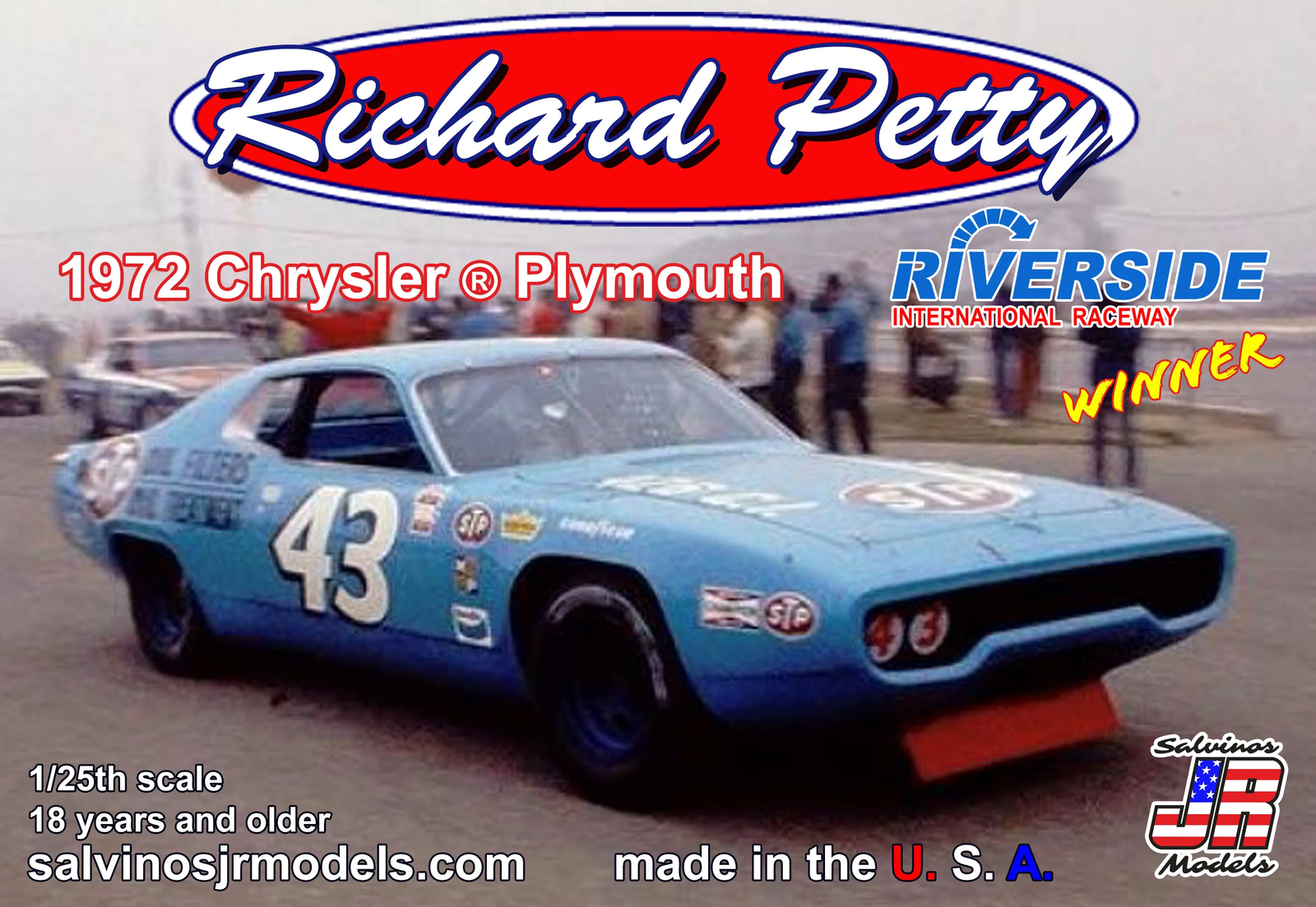1/25 &#39;72 Plymouth Petty #43 Ri