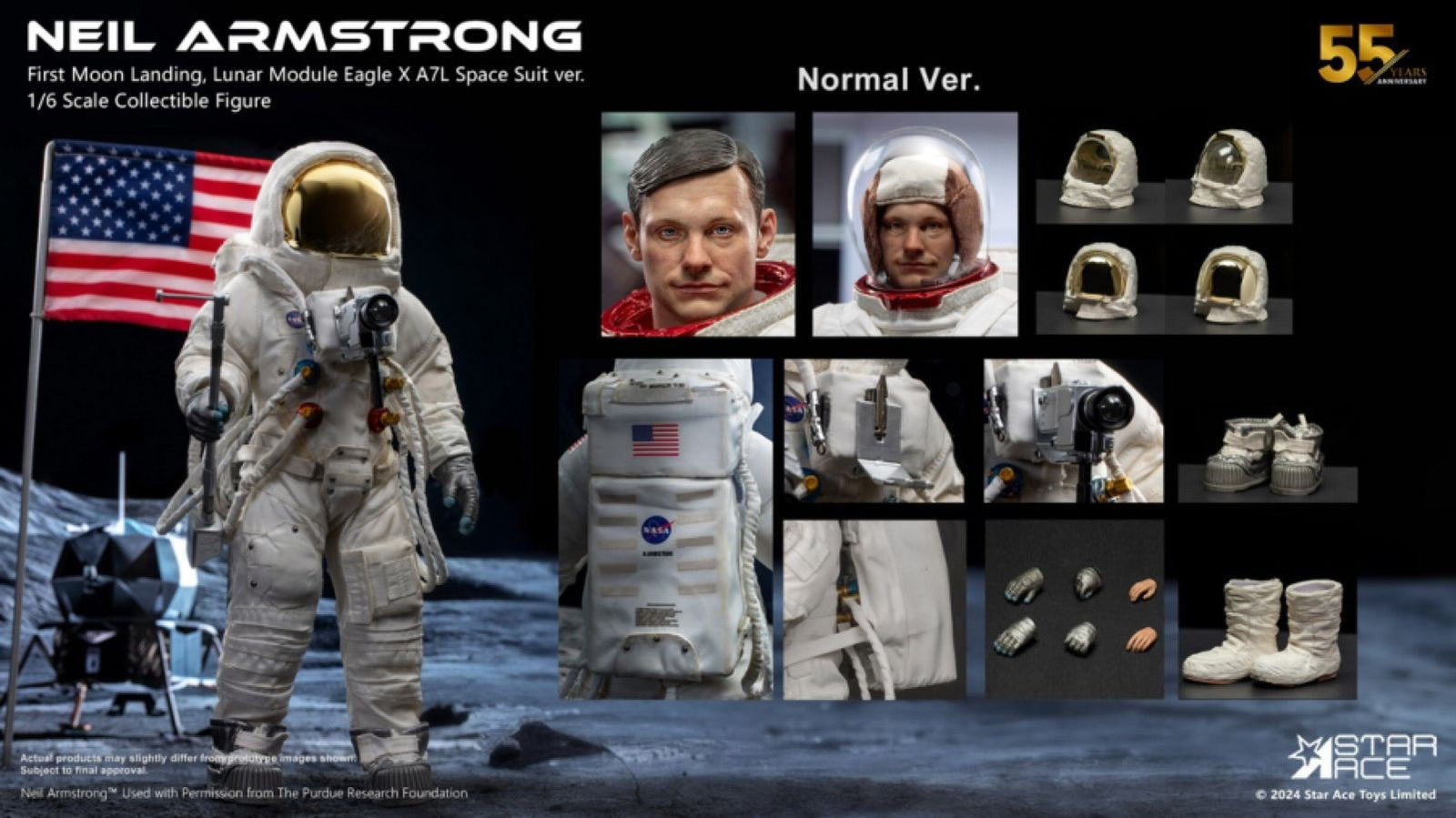 Image Pop Weasel - Image 8 of Apollo 11 - Neil Armstrong 1:6 Scale Collectable Figure - Star Ace Toys