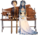 Pop Weasel Image of Corpse Bride - Victor and Emily on Bench 1:10 Scale Figure Set - SD Toys