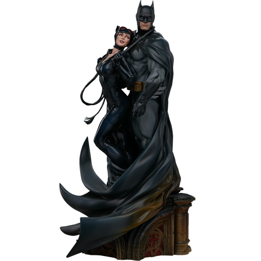 DC Comics - Batman & Catwoman Diorama - Sideshow Collectibles - Statue - Image - Pop Weasel