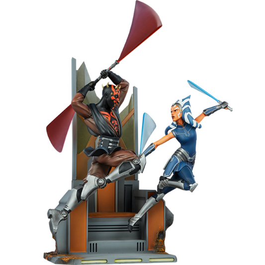 Pop Weasel Image of Star Wars - Ahsoka Tano vs Darth Maul Diorama - Sideshow Collectibles