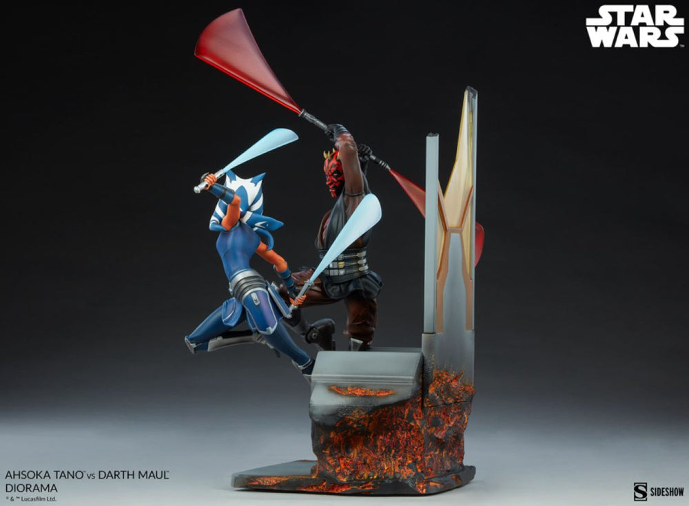 Pop Weasel - Image 5 of Star Wars - Ahsoka Tano vs Darth Maul Diorama - Sideshow Collectibles - Statue - Image - Pop Weasel