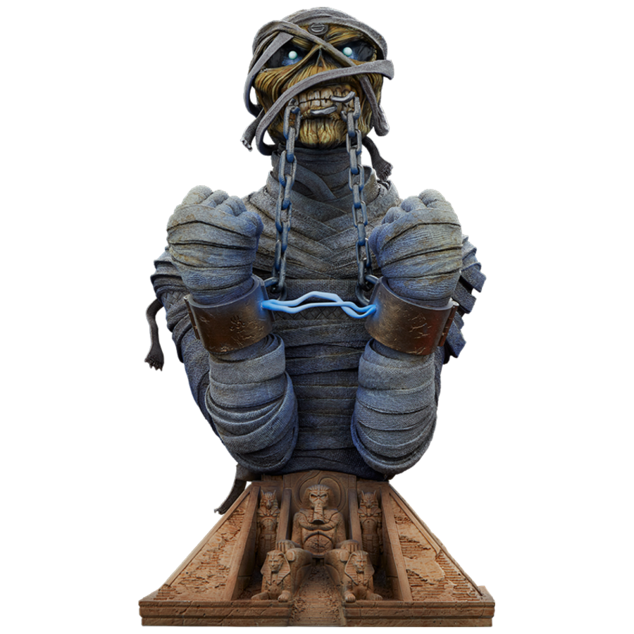 Pop Weasel Image of Iron Maiden - Powerslave Eddie Bust - Sideshow Collectibles - Statue - Image - Pop Weasel