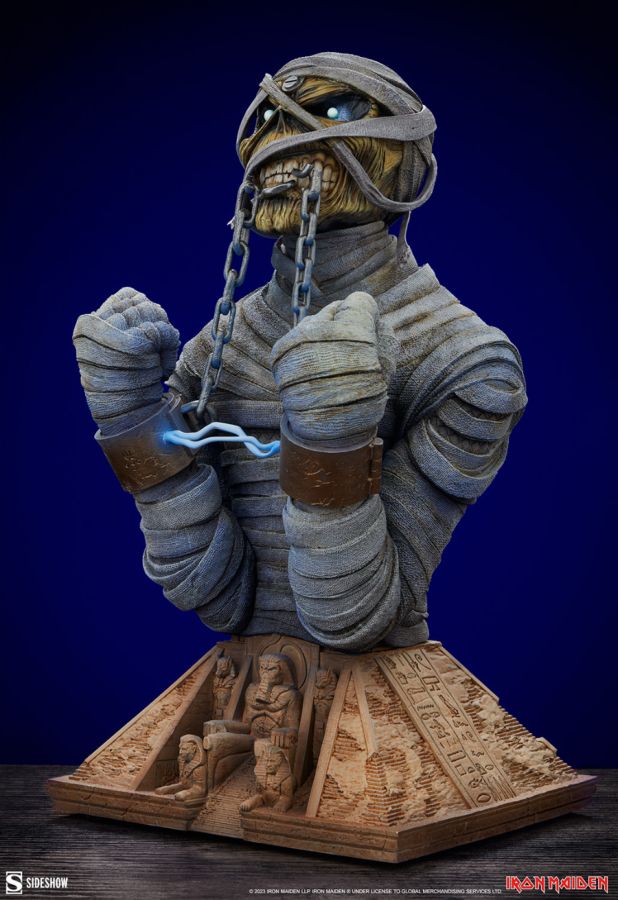 Pop Weasel - Image 3 of Iron Maiden - Powerslave Eddie Bust - Sideshow Collectibles - Statue - Image - Pop Weasel