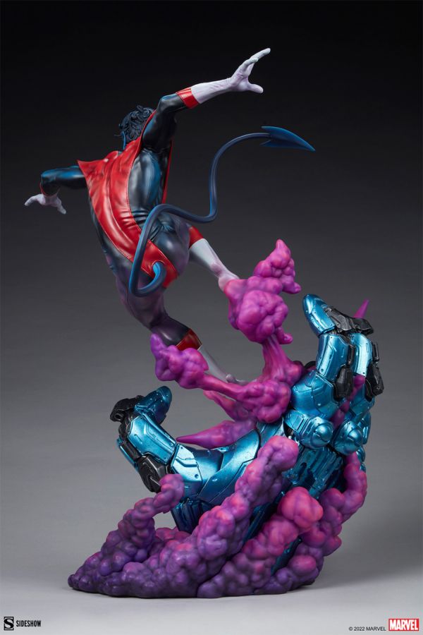 Pop Weasel - Image 5 of Marvel Comics - Nightcrawler Premium Format Statue - Sideshow Collectibles - Statue - Image - Pop Weasel