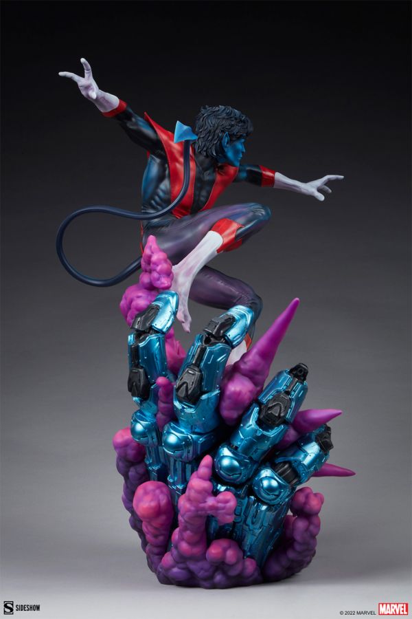 Pop Weasel - Image 6 of Marvel Comics - Nightcrawler Premium Format Statue - Sideshow Collectibles - Statue - Image - Pop Weasel