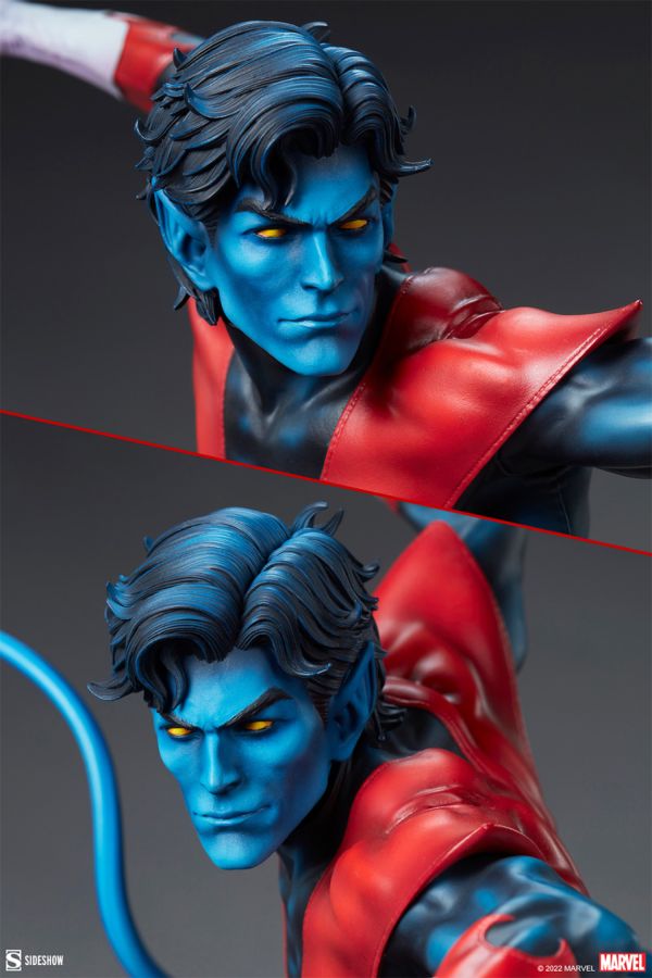 Pop Weasel - Image 8 of Marvel Comics - Nightcrawler Premium Format Statue - Sideshow Collectibles - Statue - Image - Pop Weasel