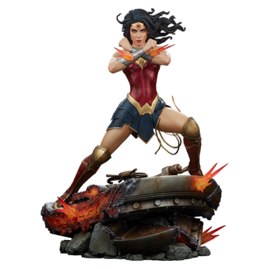 Pop Weasel Image of Wonder Woman - Saving The Day Premium Format Statue - Sideshow Collectibles - Statue - Image - Pop Weasel