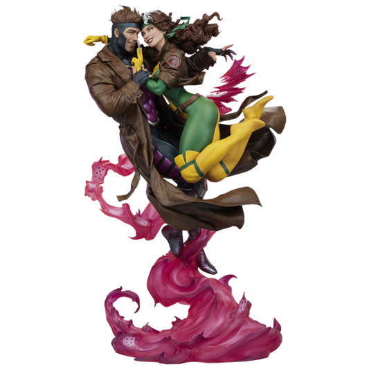 Pop Weasel Image of X-Men - Rogue & Gambit 18.5" Statue - Sideshow Collectibles