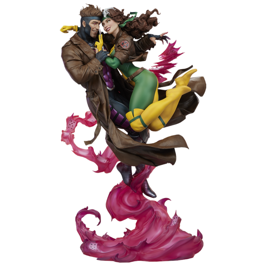 Pop Weasel Image of X-Men - Rogue & Gambit 18.5" Statue - Sideshow Collectibles - Statue - Image - Pop Weasel