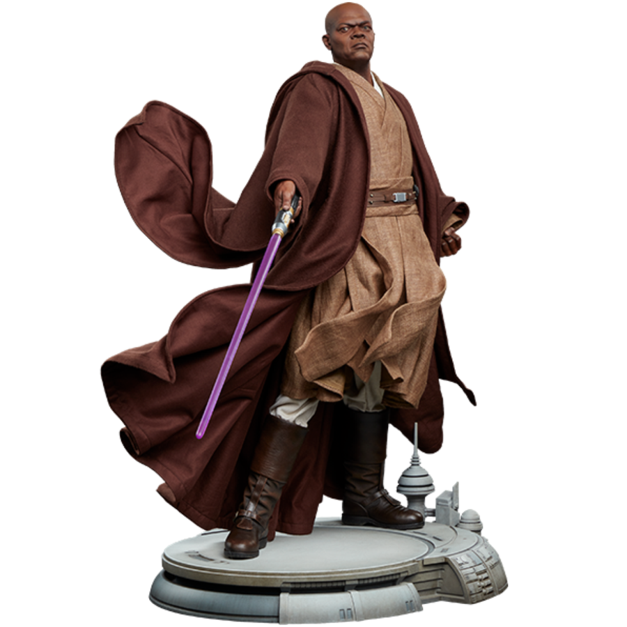 Star Wars: Ep3 - Mace Windu Premium Format Statue - Sideshow Collectables - Statue - Image - Pop Weasel