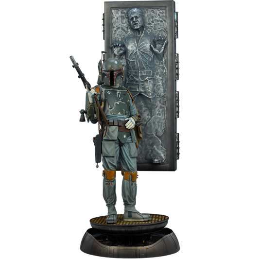 Pop Weasel Image of Star Wars - Boba Fett & Han Solo in Carbonite Premium Format Figure - Sideshow Collectibles