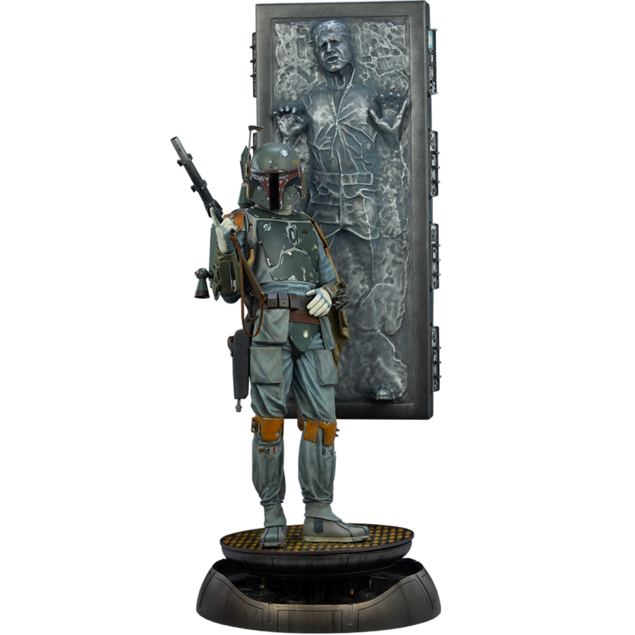 Pop Weasel Image of Star Wars - Boba Fett & Han Solo in Carbonite Premium Format Figure - Sideshow Collectibles - Statue - Image - Pop Weasel