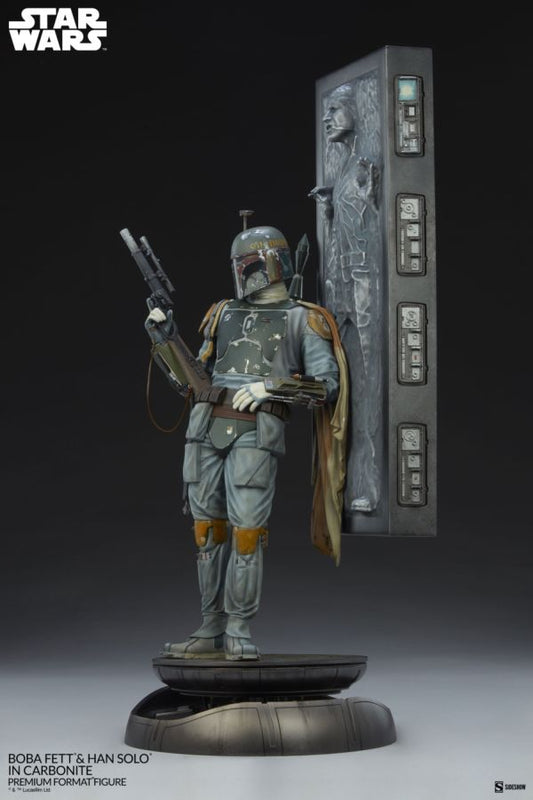 Pop Weasel - Image 2 of Star Wars - Boba Fett & Han Solo in Carbonite Premium Format Figure - Sideshow Collectibles