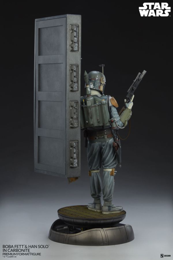 Pop Weasel - Image 5 of Star Wars - Boba Fett & Han Solo in Carbonite Premium Format Figure - Sideshow Collectibles - Statue - Image - Pop Weasel