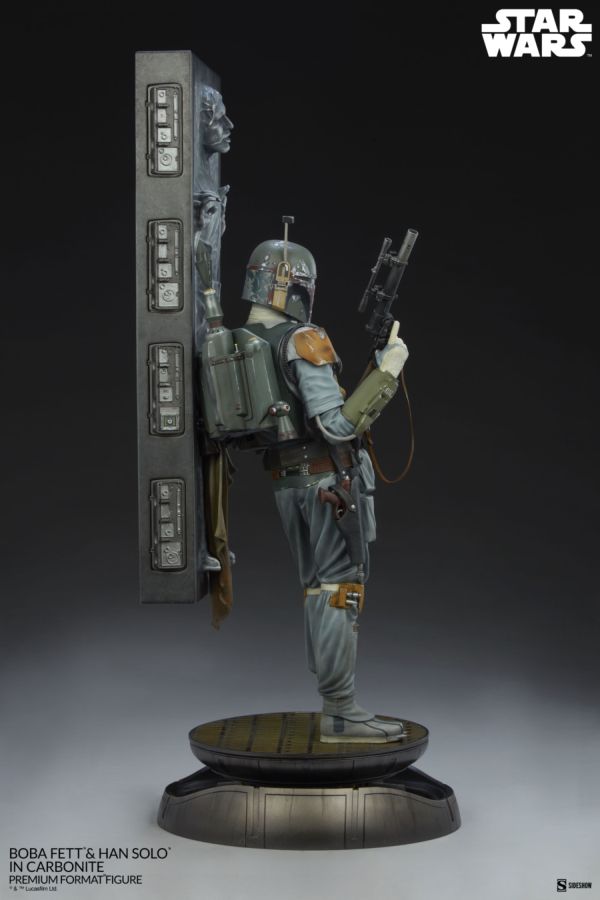 Pop Weasel - Image 6 of Star Wars - Boba Fett & Han Solo in Carbonite Premium Format Figure - Sideshow Collectibles - Statue - Image - Pop Weasel