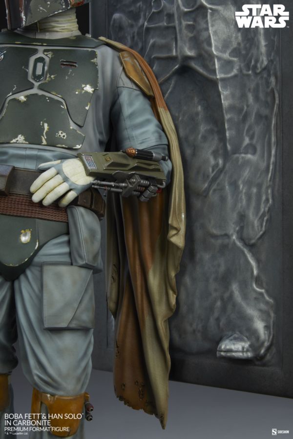 Pop Weasel - Image 11 of Star Wars - Boba Fett & Han Solo in Carbonite Premium Format Figure - Sideshow Collectibles - Statue - Image - Pop Weasel