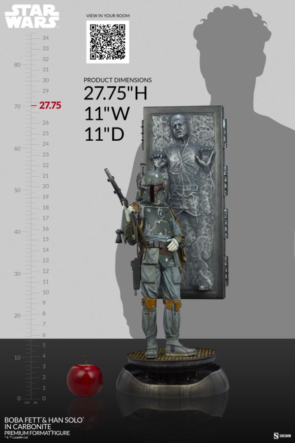 Pop Weasel - Image 14 of Star Wars - Boba Fett & Han Solo in Carbonite Premium Format Figure - Sideshow Collectibles - Statue - Image - Pop Weasel