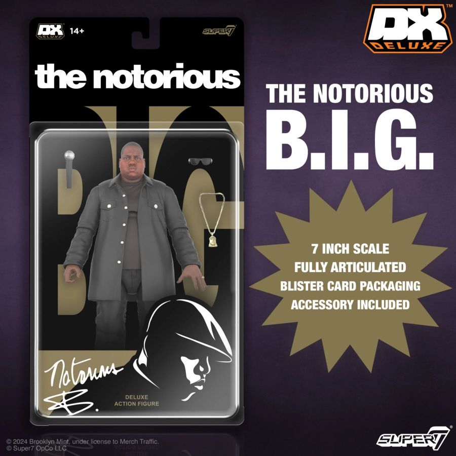 Image Pop Weasel - Image 4 of Notorious B.I.G. - Biggie Deluxe Figure - Super7 - Action Figure - Image - Pop Weasel