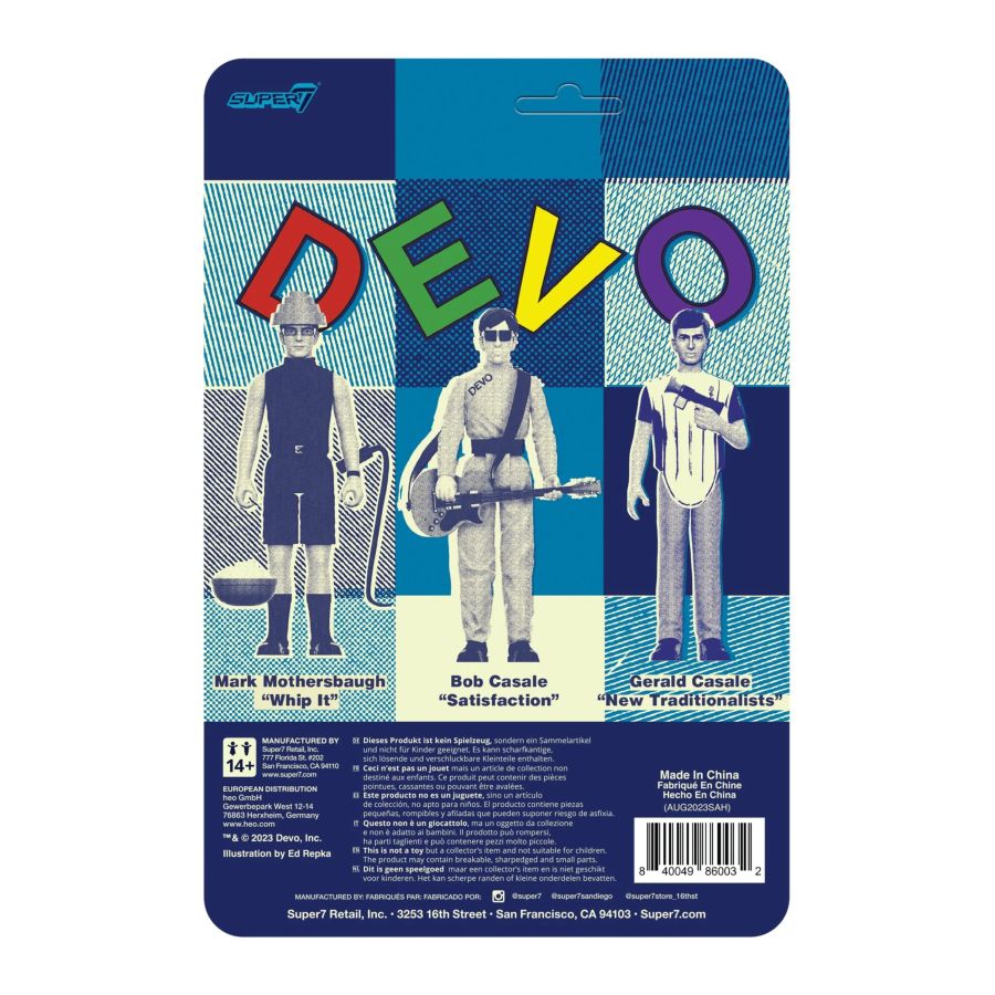 Image Pop Weasel - Image 3 of Devo - Gerald Casale \"New Traditionalists\" Reaction 3.75 Figure - Super7 - Action Figure - Image - Pop Weasel