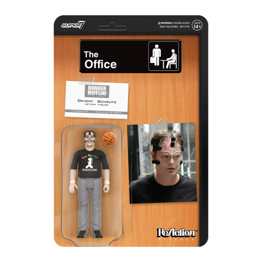 The Office - Dwight (Basketball) Reaction 3.75 Figure - Super7