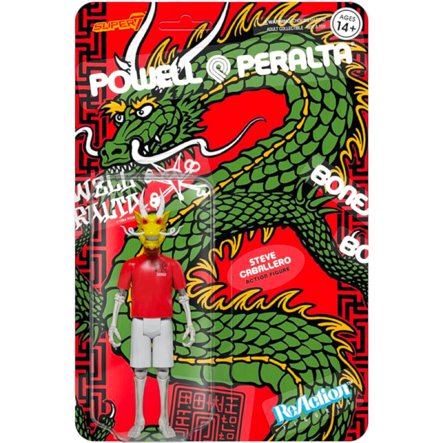 Powell Peralta - Steve Caballero Chinese Dragon ReAction 3.75" Figure - Super7 - Action Figure - Image - Pop Weasel