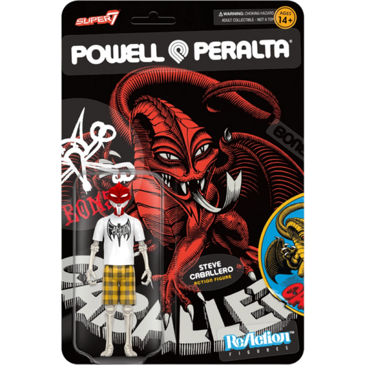 Powell Peralta - Steve Caballero Dragon ReAction 3.75" Figure - Super7