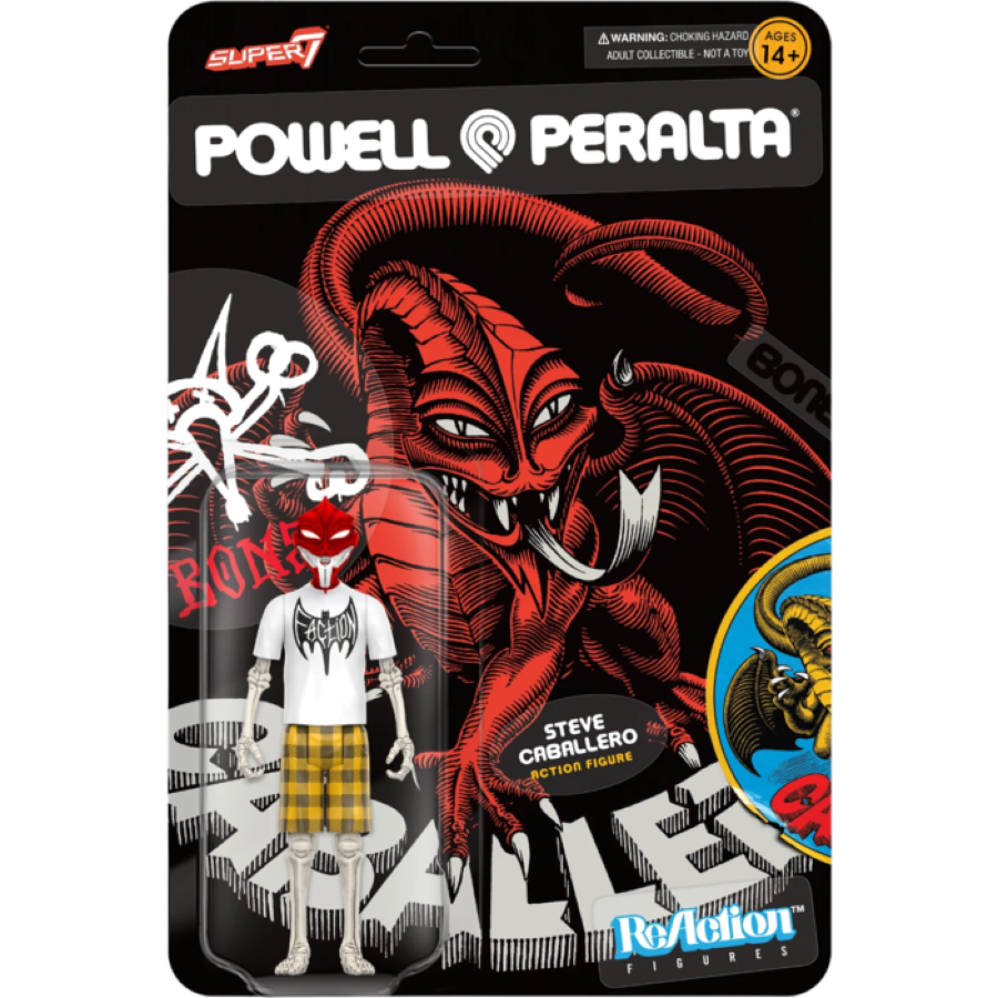 Powell Peralta - Steve Caballero Dragon ReAction 3.75" Figure - Super7 - Action Figure - Image - Pop Weasel