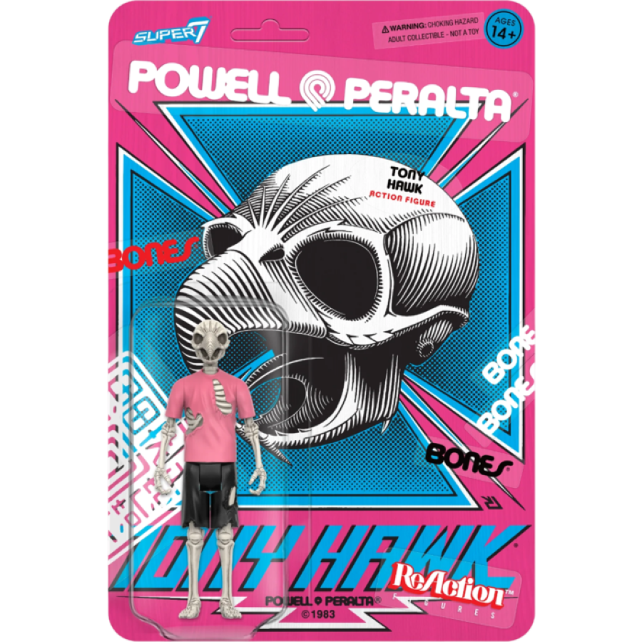 Powell Peralta - Tony Hawk ReAction 3.75 Figure - Super7 - Action Figure - Image - Pop Weasel