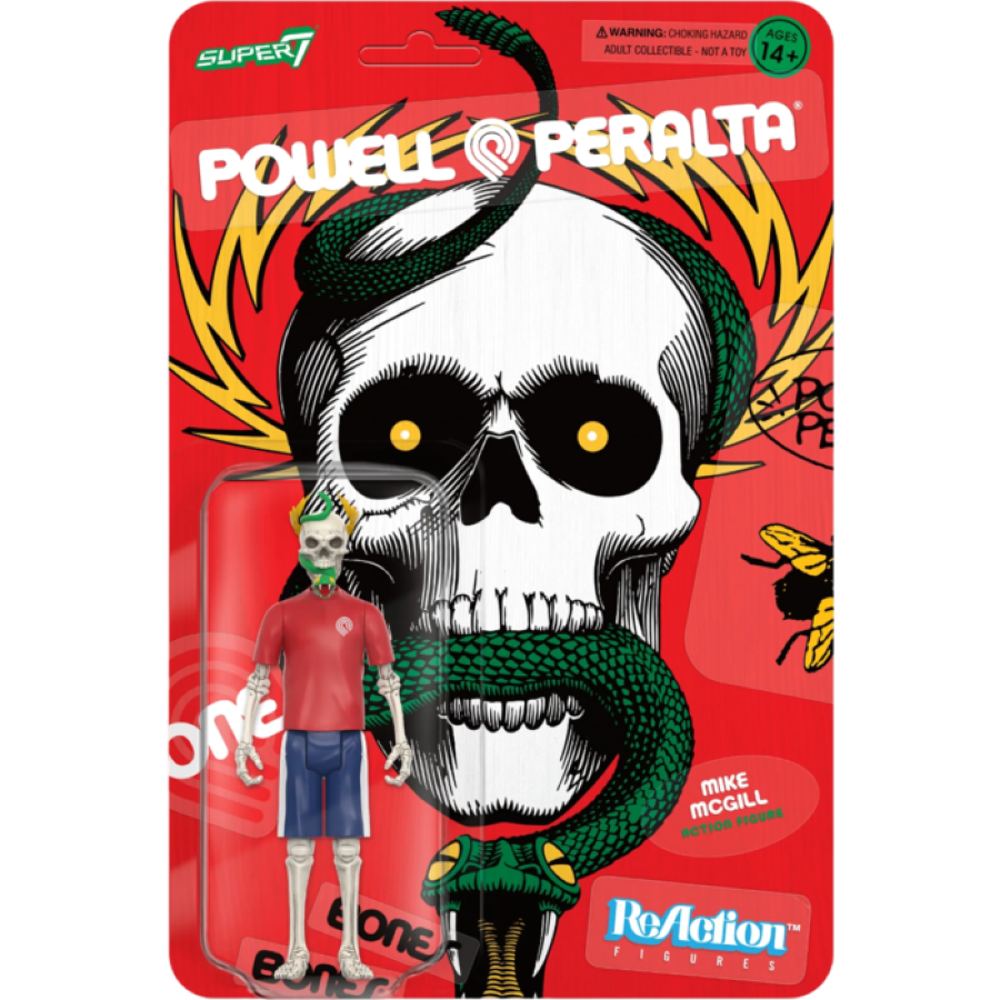 Powell Peralta - Mike McGill ReAction 3.75" Figure - Super7 - Action Figure - Image - Pop Weasel