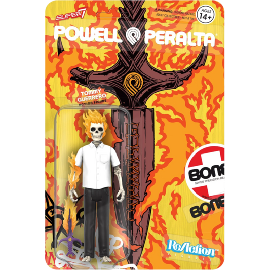 Powell Peralta - Tommy Guerrero Flaming Dagger (Re-Colour) ReAction 3.75 Figure - Super7