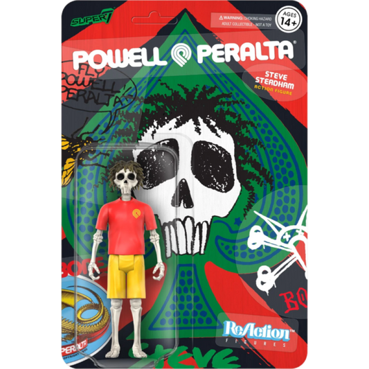 Powell Peralta - Steve Steadham (Del Mar) ReAction 3.75" Figure - Super7