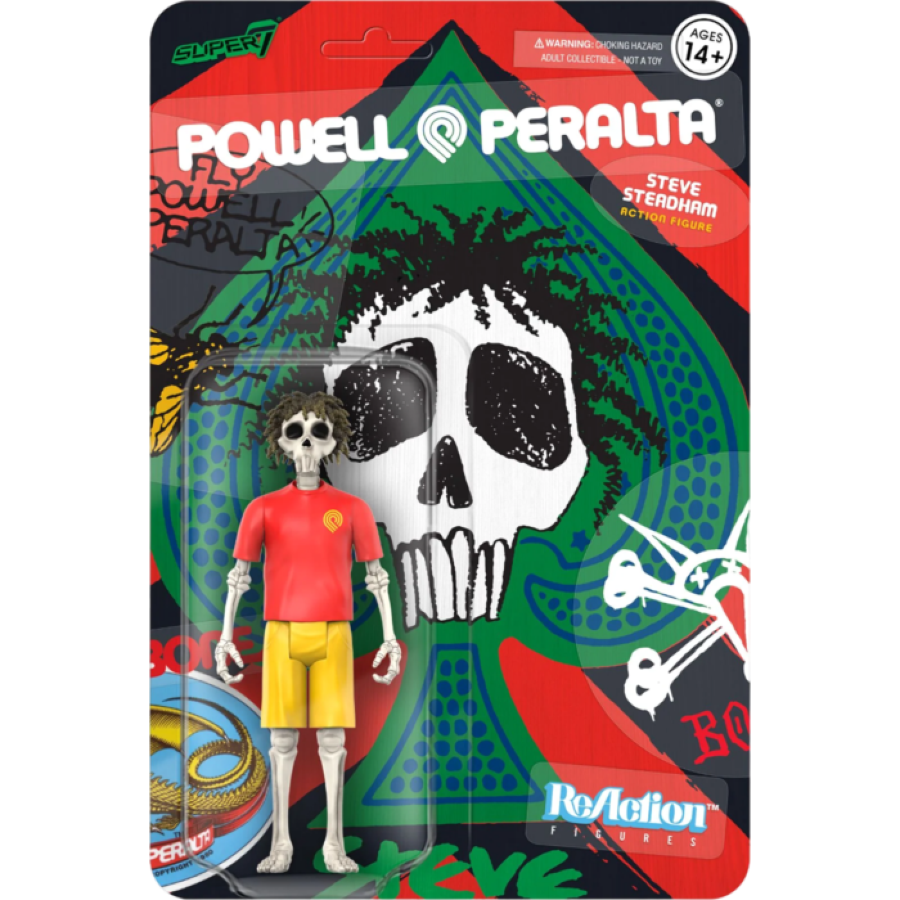 Powell Peralta - Steve Steadham (Del Mar) ReAction 3.75" Figure - Super7