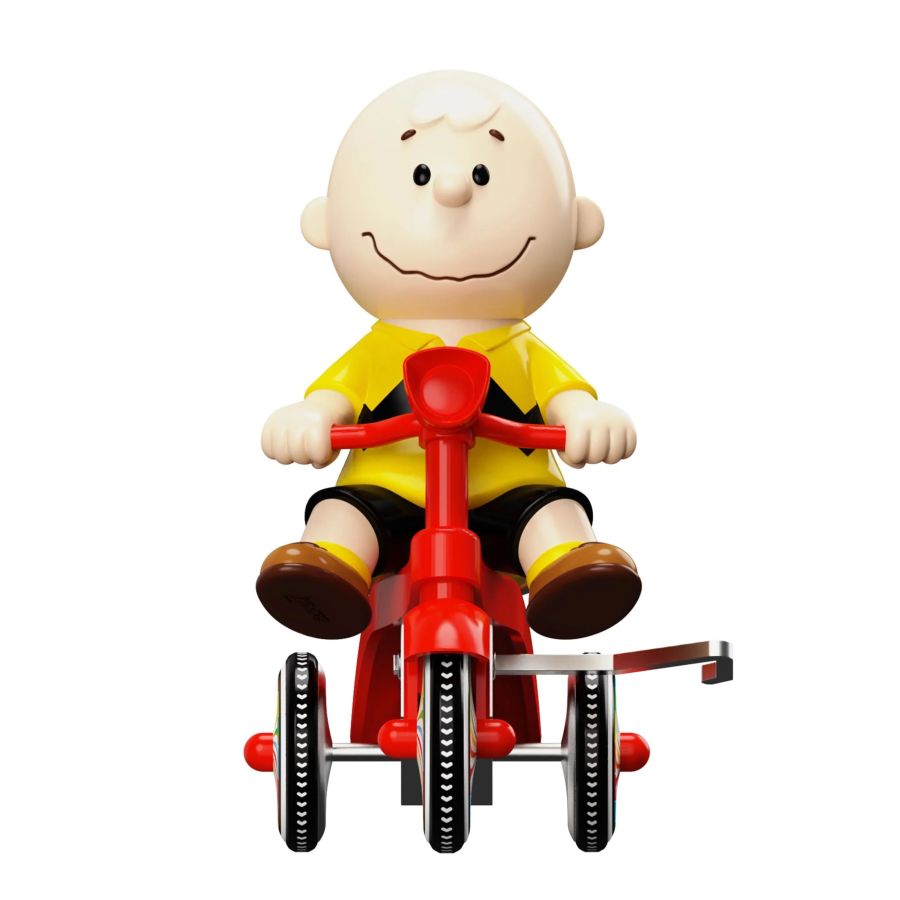 Image Pop Weasel - Image 2 of Peanuts - Charlie Brown (Yellow Shirt with Red Trike) Super Cycle - Super7 - Action Figure - Image - Pop Weasel