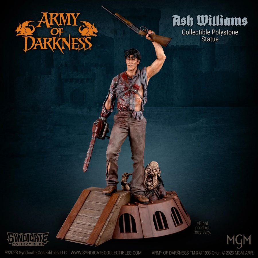 Image Pop Weasel - Image 3 of Army of Darkness - Ash Williams 1:10 Scale Statue - Syndicate Collectibles - Statue - Image - Pop Weasel