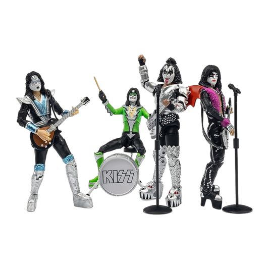 Pop Weasel Image of Kiss - The Band Vegas Outfits 4-Pack BST AXN 5" Action Figure Set [SDCC Exclusive] - The Loyal Subjects