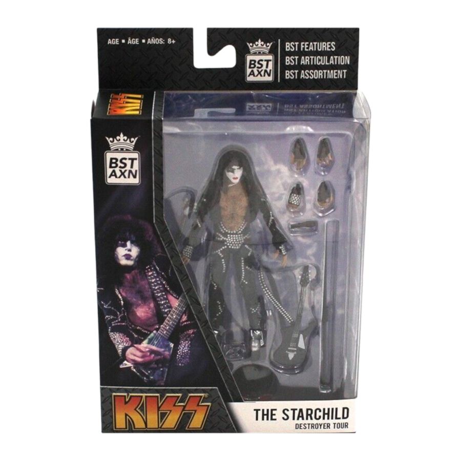 Pop Weasel - Image 2 of Kiss - The Starchild (Paul Stanley) BST AXN 5'' Action Figure - The Loyal Subjects - Action Figure - Image - Pop Weasel