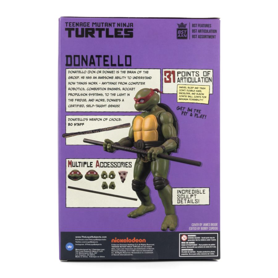 Image Pop Weasel - Image 6 of Teenage Mutant Ninja Turtles (comics) - Donatello BST AXN Action Figure & Comic Book (Wave 3) - The Loyal Subjects - Action Figure - Image - Pop Weasel