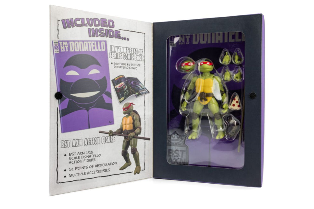 Image Pop Weasel - Image 7 of Teenage Mutant Ninja Turtles (comics) - Donatello BST AXN Action Figure & Comic Book (Wave 3) - The Loyal Subjects - Action Figure - Image - Pop Weasel