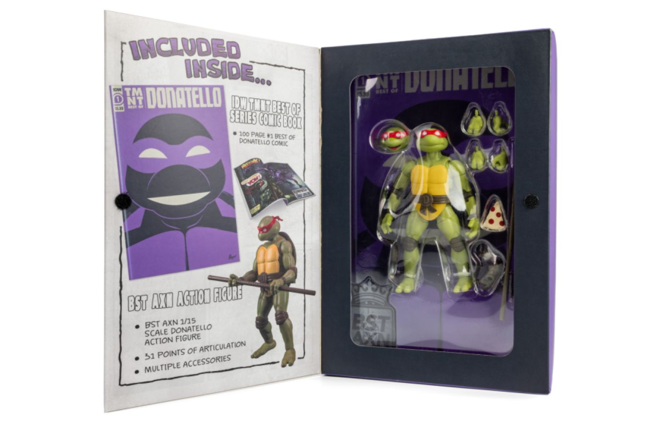 Image Pop Weasel - Image 7 of Teenage Mutant Ninja Turtles (comics) - Donatello BST AXN Action Figure & Comic Book (Wave 3) - The Loyal Subjects